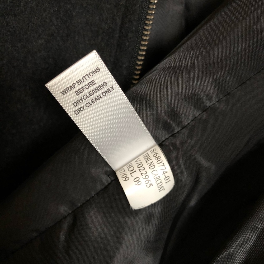 EUC Banana Republic Charcoal Wool Blend Coat - Picture 6 of 7